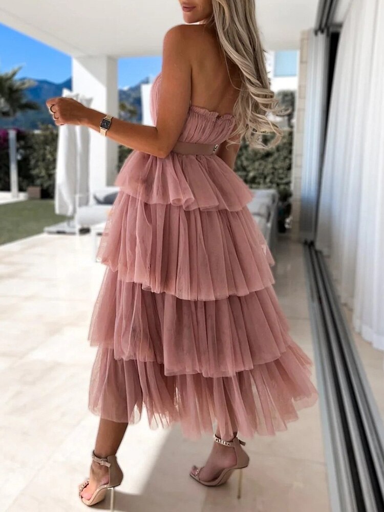 Veala | Maxi jurk met ruffles - 2024 Mode