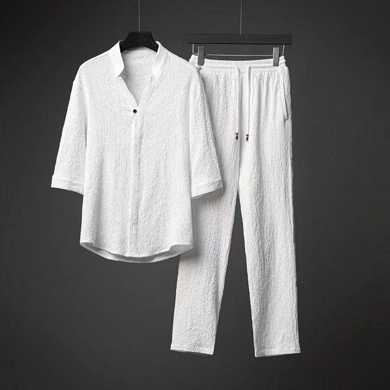 Veala | Stijlvol linnen set voor heren - Comfortabel en Trendy